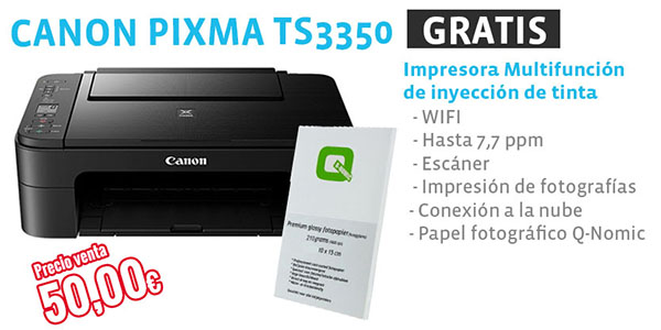 Impresora gratis Sorteo Canon Pixma TS3550 Impresora gratis Sorteo Canon Pixma TS3550